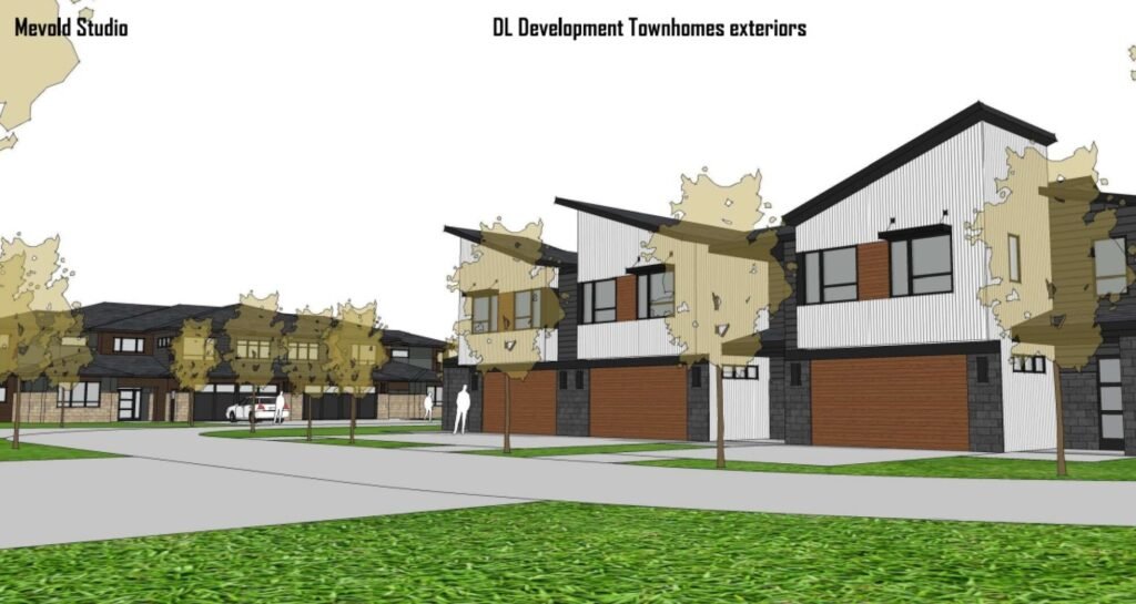 Detroit Lakes Planning Commission reviews residential development renderings for Voyageur Lanes site
